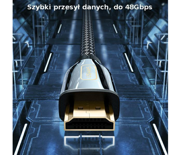 USAMS Kabel HDMI - HDMI 3mUltra HD U67 2,1 8K czarny - 1569078 - zdjęcie 8